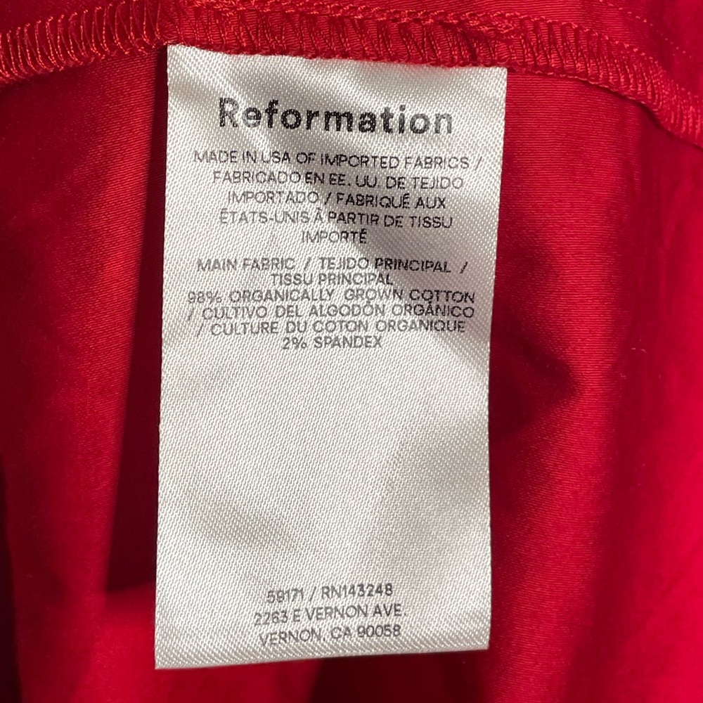 Reformation Leilah Dress in Lipstick - Picture 7 of 8
